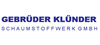 Logo Gebrüder Klünder Schaumstoffwerk GmbH